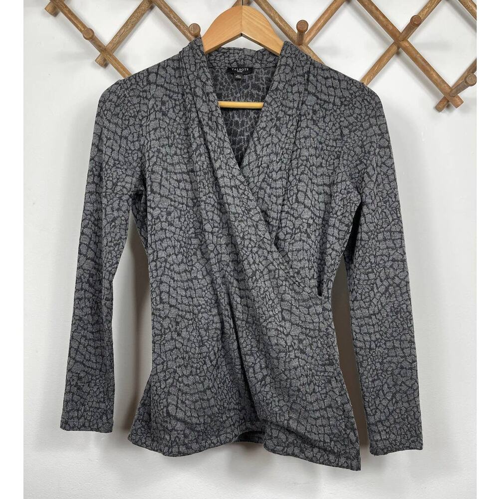 Talbots Petites Faux Wrap Sweater Women's Size SP
